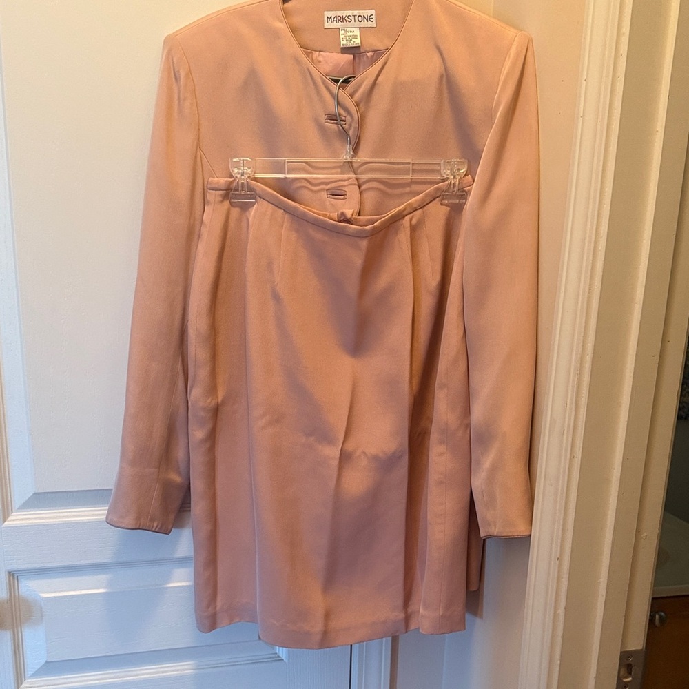 Marstone Pink Blazer and Skirt Set